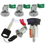 Ford door lock cylinder Full set (1pcs ignition door lock,4pcs door lock, 2 keys)